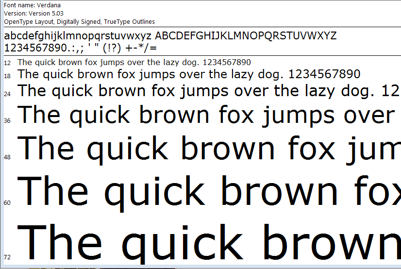 Font chữ thiết kế website Verdana cho website Font chữ thiết kế website Verdana cho website
