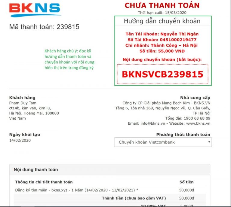 Nạp quỹ và thanh toán trừ quỹ, kiểm tra số dư