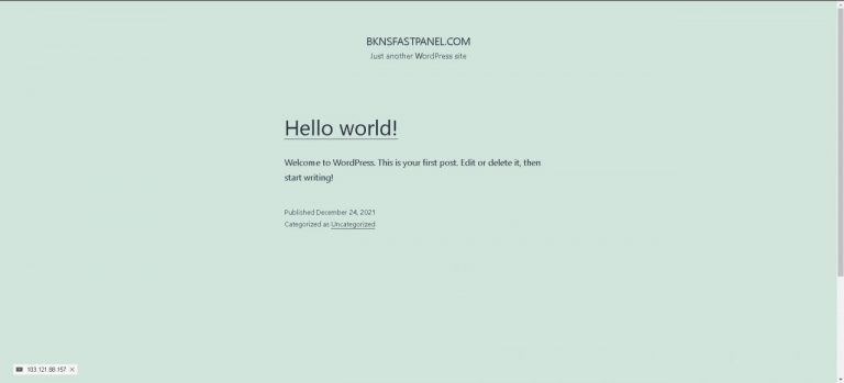 Hướng dẫn tạo một Website WordPress bằng FastPanel