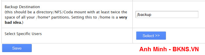Hướng dẫn sao lưu toàn bộ cPanel VPS/Server