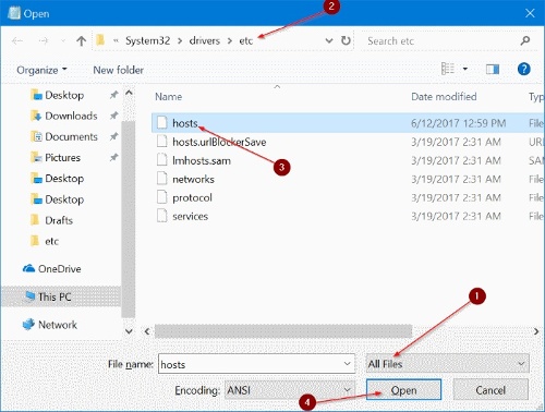 Cách chặn web bằng cách chỉnh sửa tệp Hosts trong Windows 10 -1