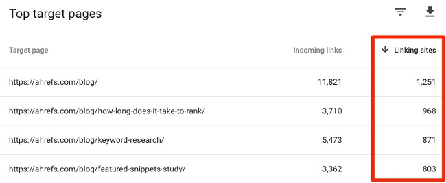 Kiểm tra backlink của website với Google Search Console 2