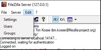 Cấu hình máy chủ FileZilla FTP