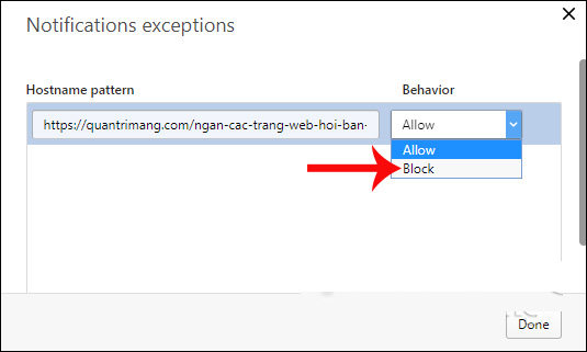 Chặn thông báo từ trang web trên Chrome, Firefox, Opera