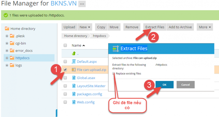 Hướng dẫn upload code lên hosting Plesk dễ dàng