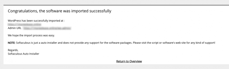 Cách di chuyển trang web WordPress sử dụng softaculous