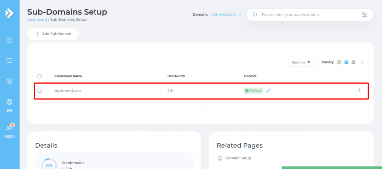 Hướng dẫn thêm domain và subdomain trên DirectAdmin