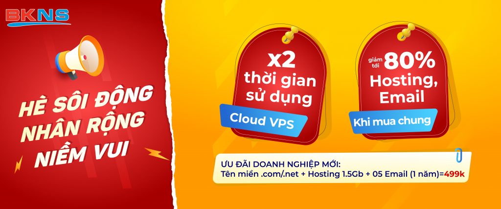 Bảng giá VPS khuyến mại tại BKNS
