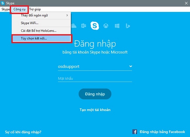Thay đổi cổng port của ứng dụng Skype