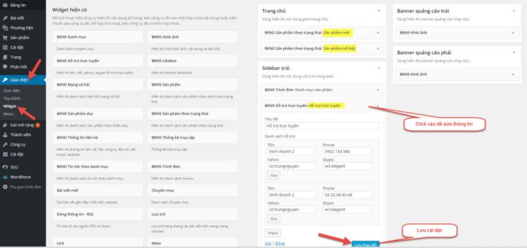 Hướng dẫn sử dụng website bán hàng WordPress cơ bản